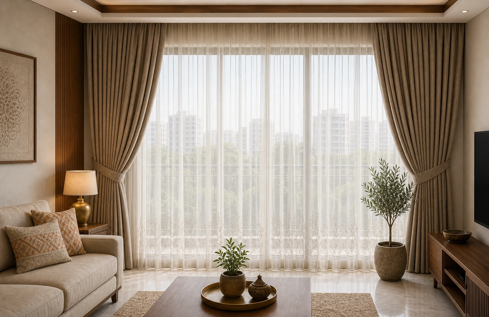 Window Curtains in Ahmedabad | Designer & Motorized Curtain Dealer Gujarat image